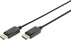 Digitus DisplayPort Cable DisplayPort plug, DisplayPort plug 2.00 m Black AK-340100-020-S  DisplayPort cable