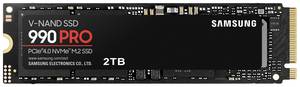 Samsung 990 PRO 2 TB NVMe/PCIe M.2 internal SSD  PCIe NVMe 4.0 x4 Retail MZ-V9P2T0BW