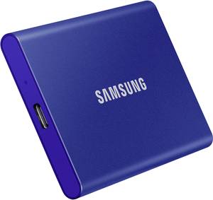 Samsung Portable T7 2 TB External SSD hard drive USB A (USB 3.2 2nd gen) Blue  MU-PC2T0H/WW
