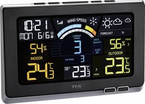 TFA Dostmann Spring Breeze 35.1140.01 Wireless digital weather station  Max. number of sensors 3